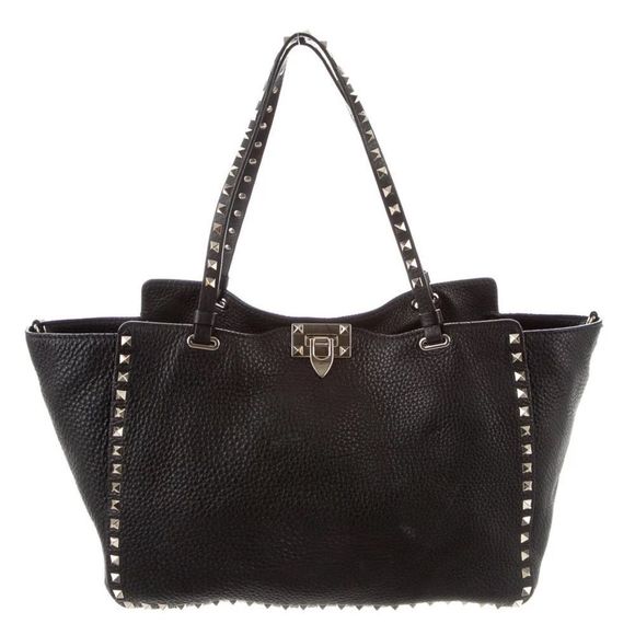 Valentino Bags Valentino Rockstud Leather Tote Poshmark